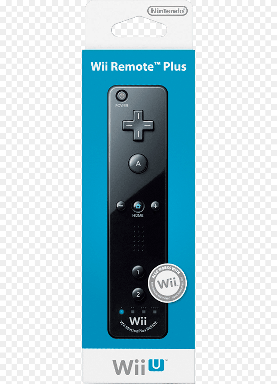 Wii Plus Remote Black 1 Wii U Remote Plus, Electronics, Remote Control Free Png