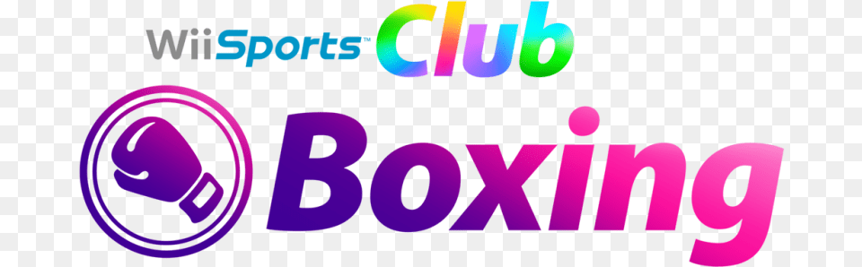 Wii Sports Club Wii Sports Club Boxing Logo, Purple, Light, Text Png Image