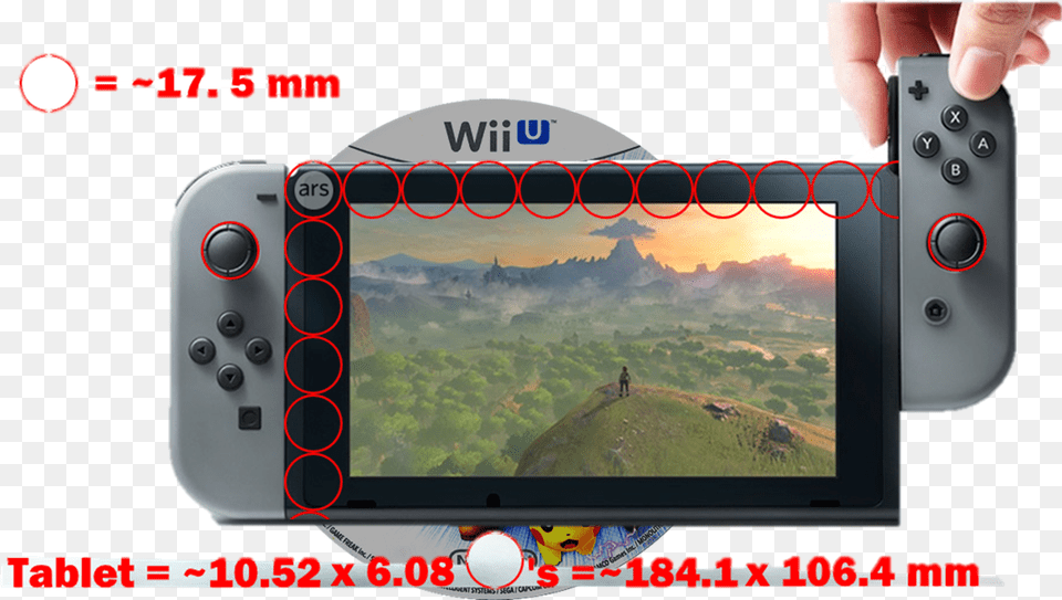 Wii U Disc Nintendo Switch Tablet Size Comparison Ars Switch Nintendo Wii U, Electronics, Baby, Person, Screen Free Transparent Png