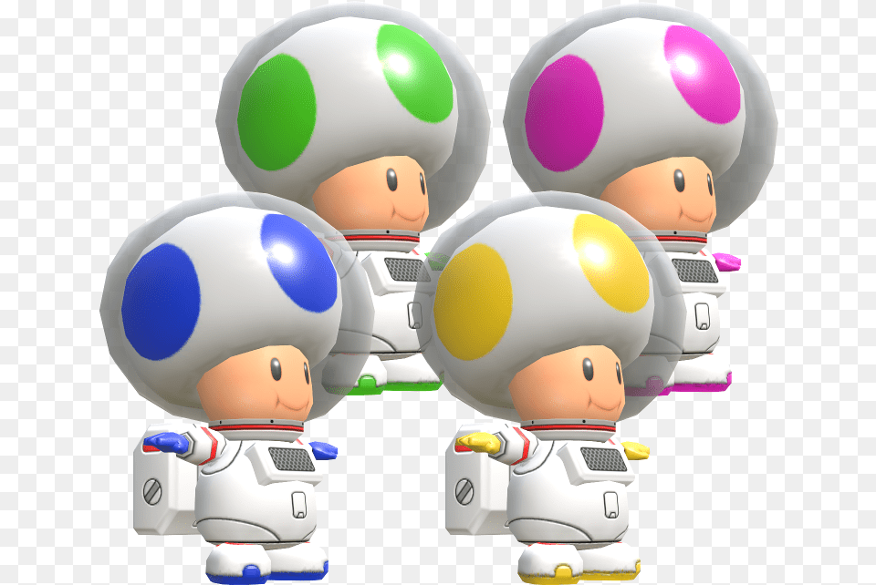 Wii U Mario Kart 8 Toad Space Suit The Models Resource Super Mario Space Toad, Toy, Sphere Png