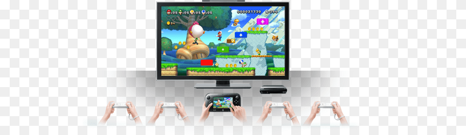 Wii U On Tv Wii U Tv, Adult, Person, Woman, Female Free Png Download