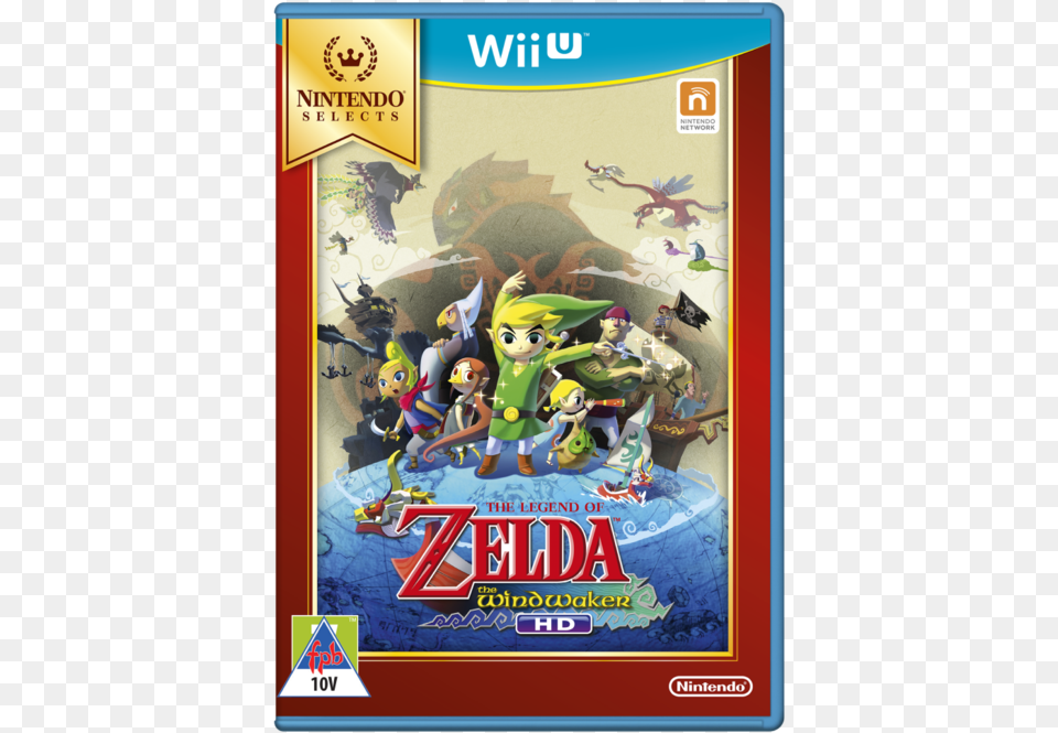 Wii U The Legend Of Zelda Wind Waker Hd Nintendo Selects, Book, Publication, Comics, Baby Free Transparent Png