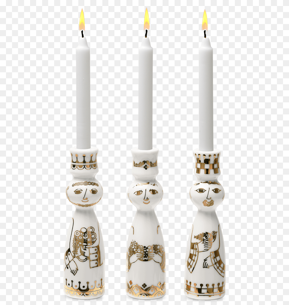 Wiinblad Christmas 3 Wise Men Candle Holder Gold H12 3 Vise Mnd Figurer, Candlestick, Person, Face, Head Free Transparent Png