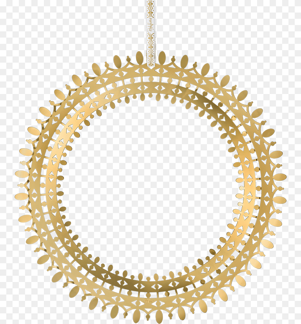 Wiinblad Christmas Garland Gold Plated Oe25 Cm Bw Christmas Gold Christmas Wreath, Accessories, Jewelry, Necklace, Plant Png