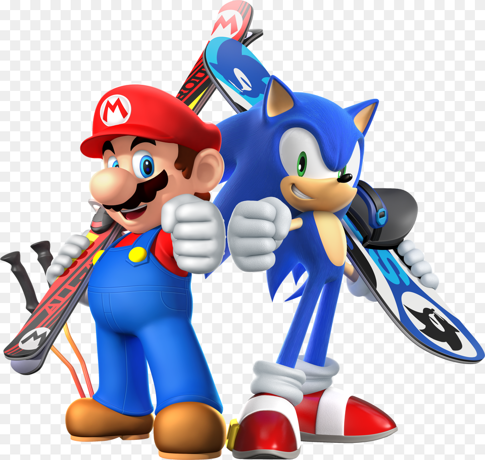 Wiiu Mariosonic Char01 E3 Mario And Sonic At The Olympic Winter Games, Powder Png