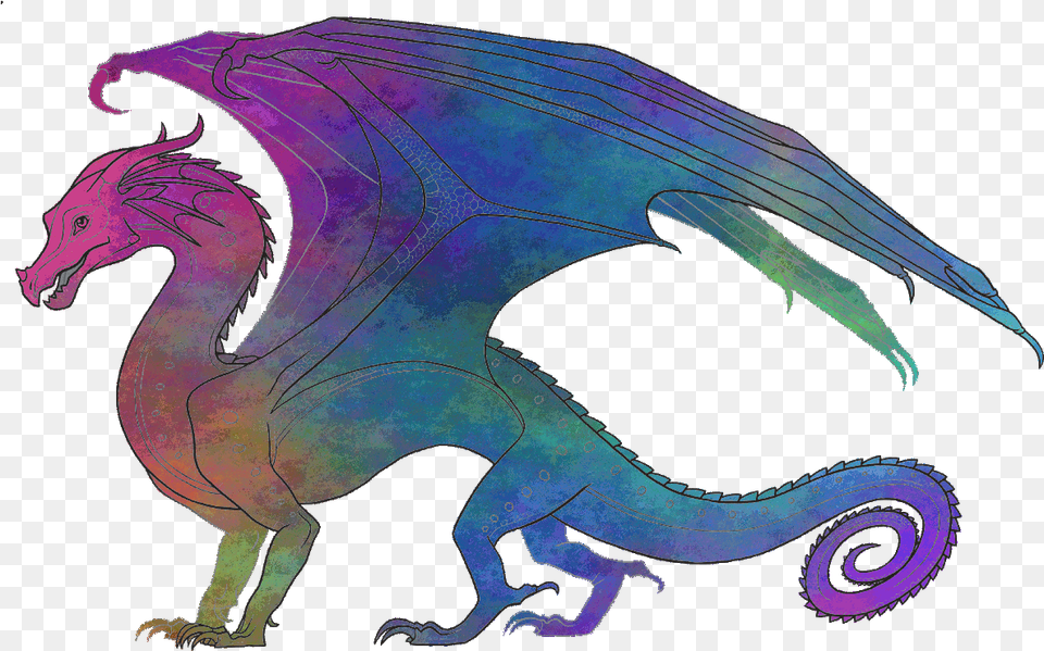 Wikia Ice Wolf Gif Wings Of Fire Rainwing, Dragon, Person Free Transparent Png