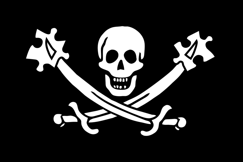 Wikicrime Flag Clipart, Person, Pirate, Face, Head Free Png
