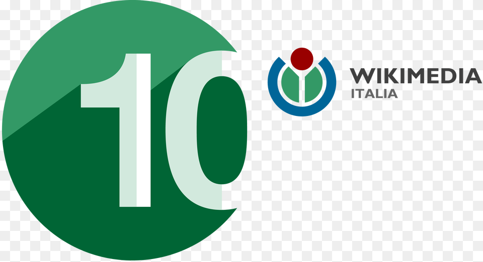 Wikimedia Italia Anniversary Logo Hi, Green, Sphere Png