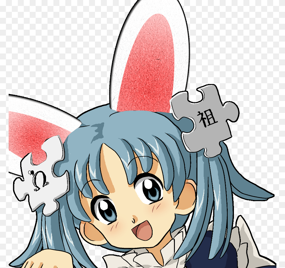 Wikipe Tan With Rabbit Ears Wikipedia Chan, Book, Comics, Publication, Face Free Transparent Png