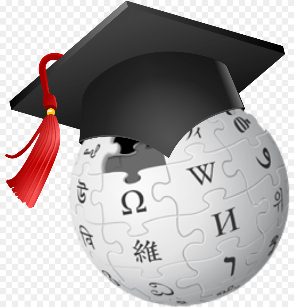 Wikipedia Logo With Cap Wikipedia, People, Person, Graduation, Text Free Png