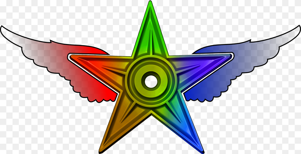 Wikiproject Aviation Graphic Designer Barnstar Hires Picsart Logo, Symbol, Star Symbol, Animal, Fish Free Png Download