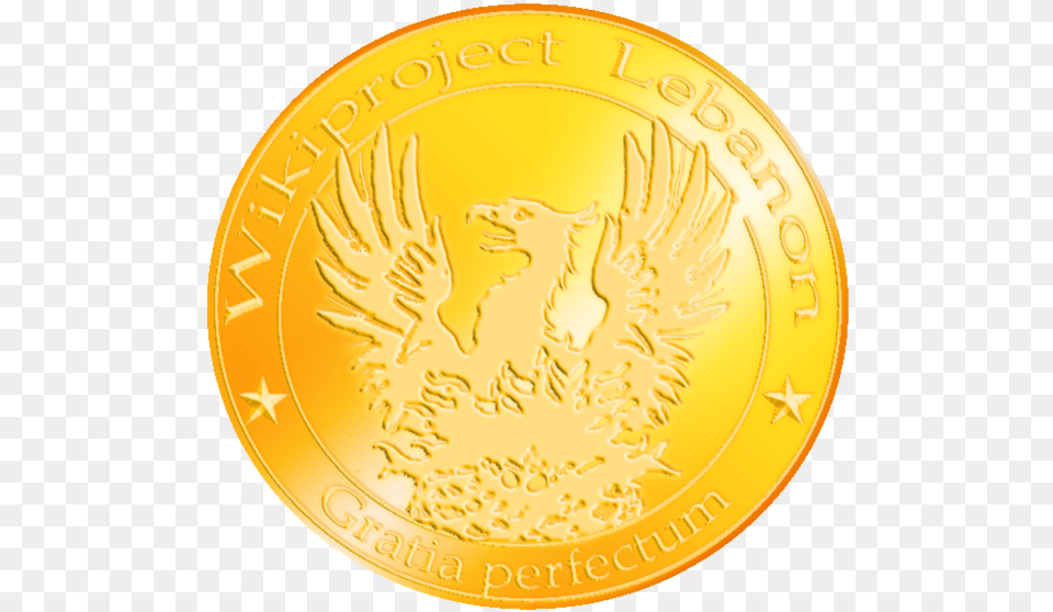 Wikiproject Lebanon Phoenix Coin, Gold, Plate, Money Free Png Download