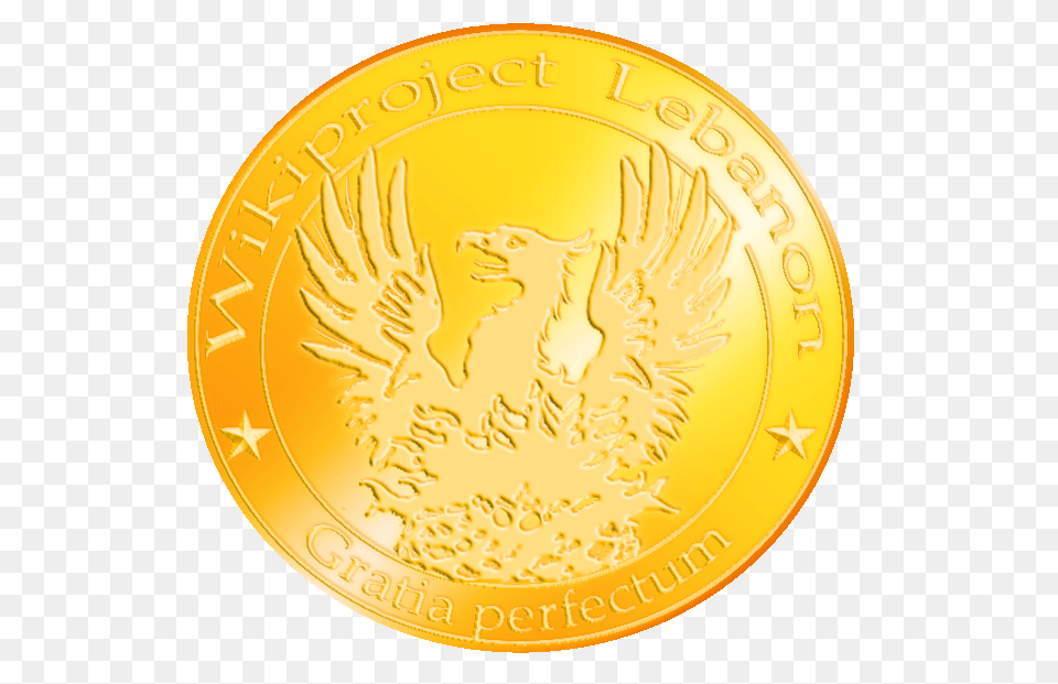 Wikiproject Lebanon Phoenix Coin, Gold, Money Png