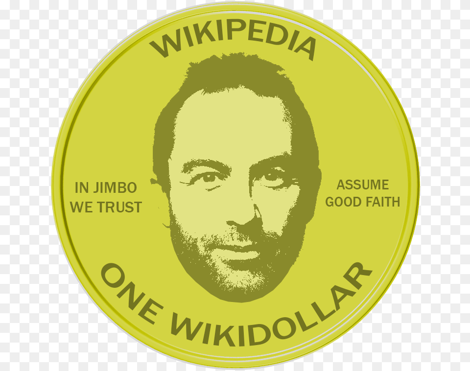 Wikiproject Numismatics Gold Wikidollar Award Label, Face, Head, Person, Adult Free Png Download