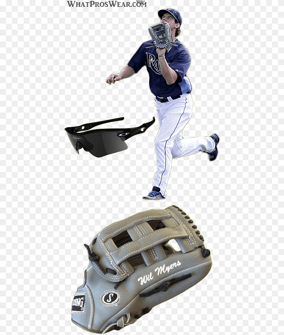 Wil Myers Glove Model Wil Myers Spalding Wil Myers Wil Myers Baseball Glove, Sport, Baseball Glove, Clothing, Person Free Png