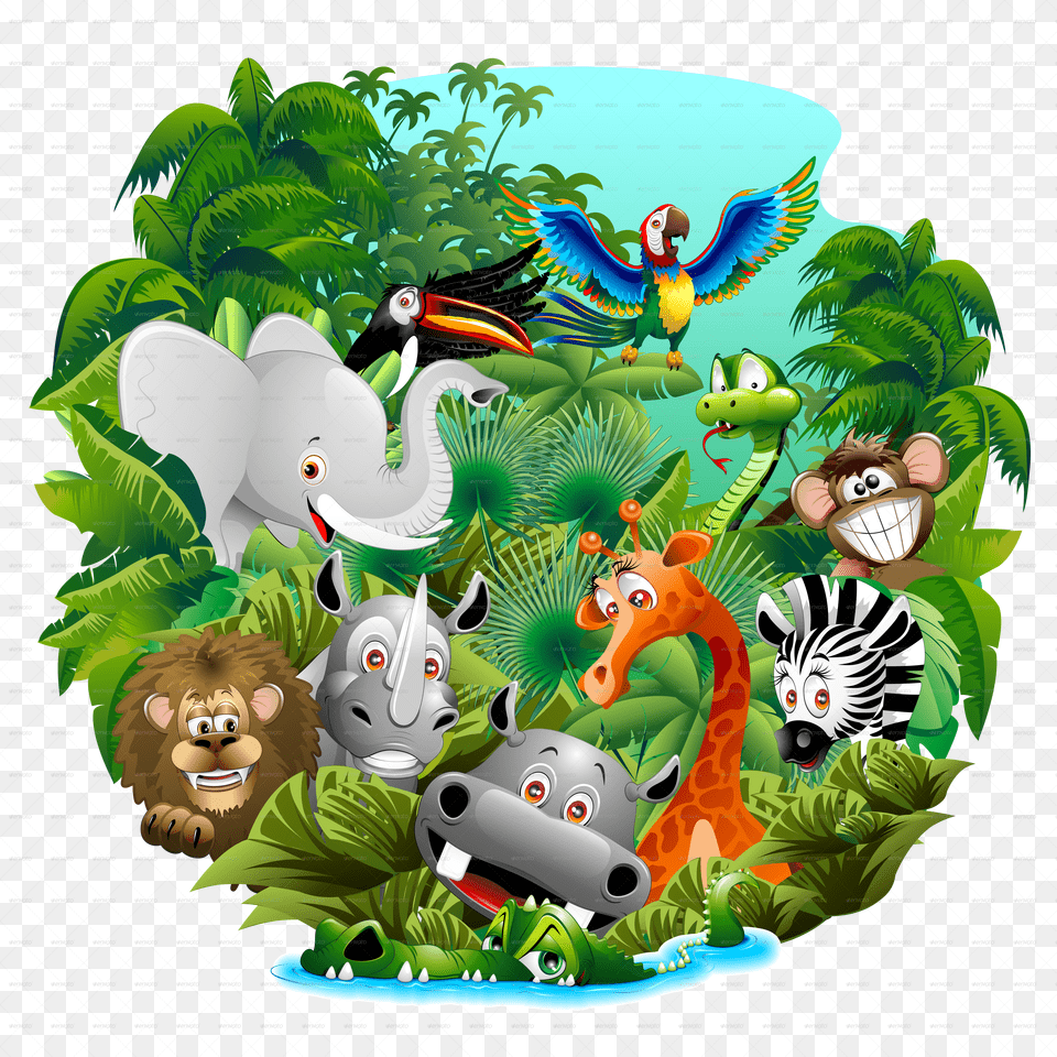 Wild Animals Cartoon 5000 Animals Cartoon Free Png Download