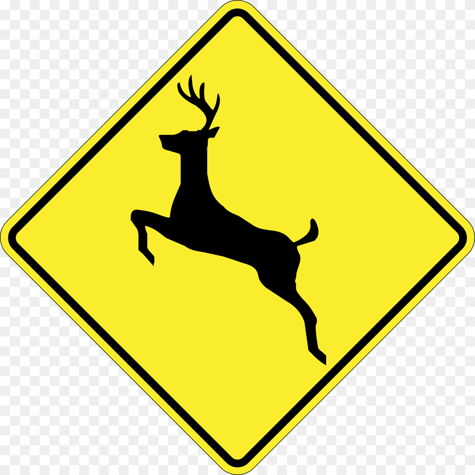 Wild Animals Sign In Argentina Clipart, Symbol, Road Sign, Animal, Antelope Png