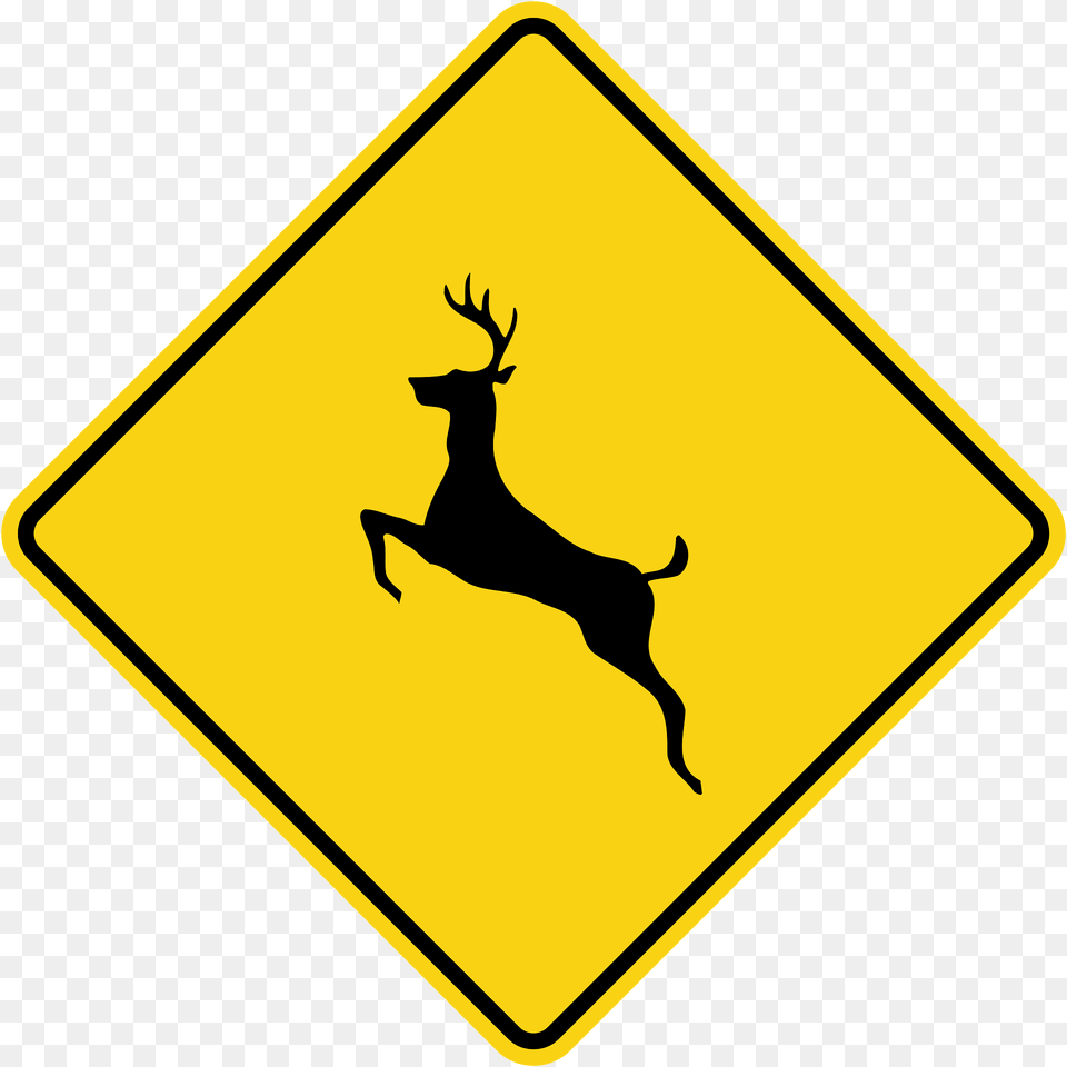 Wild Animals Sign In Ontario Clipart, Symbol, Animal, Antelope, Mammal Free Png Download