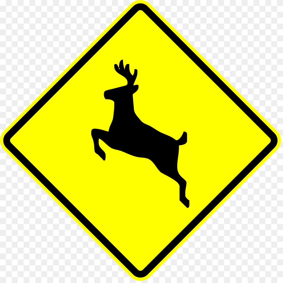 Wild Animals Sign In Panama Clipart, Symbol, Road Sign, Animal, Antelope Png Image
