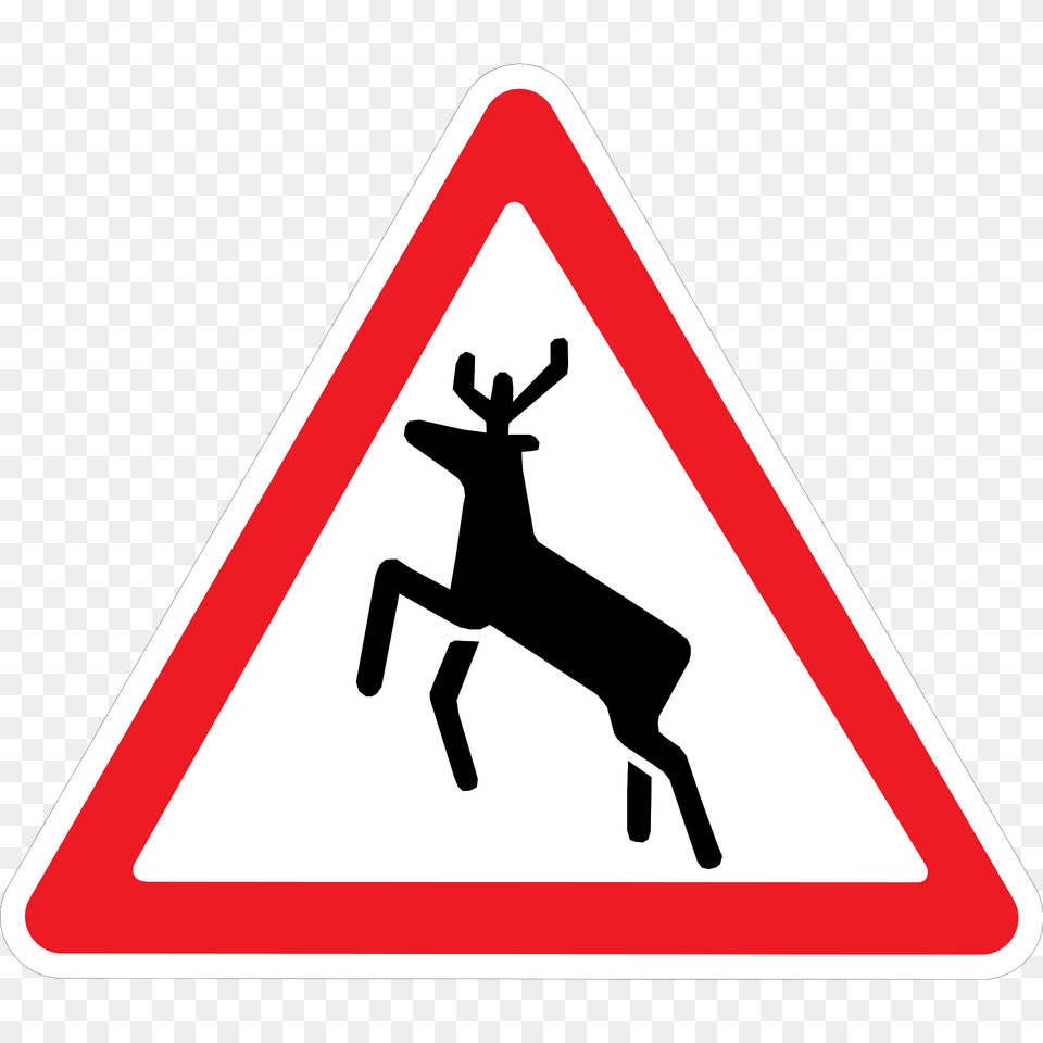 Wild Animals Sign In Ukraine Clipart, Symbol, Road Sign Free Png