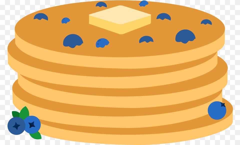 Wild Blueberry Pancakes Pancake Clip Art, Birthday Cake, Bread, Cake, Cream Free Png Download