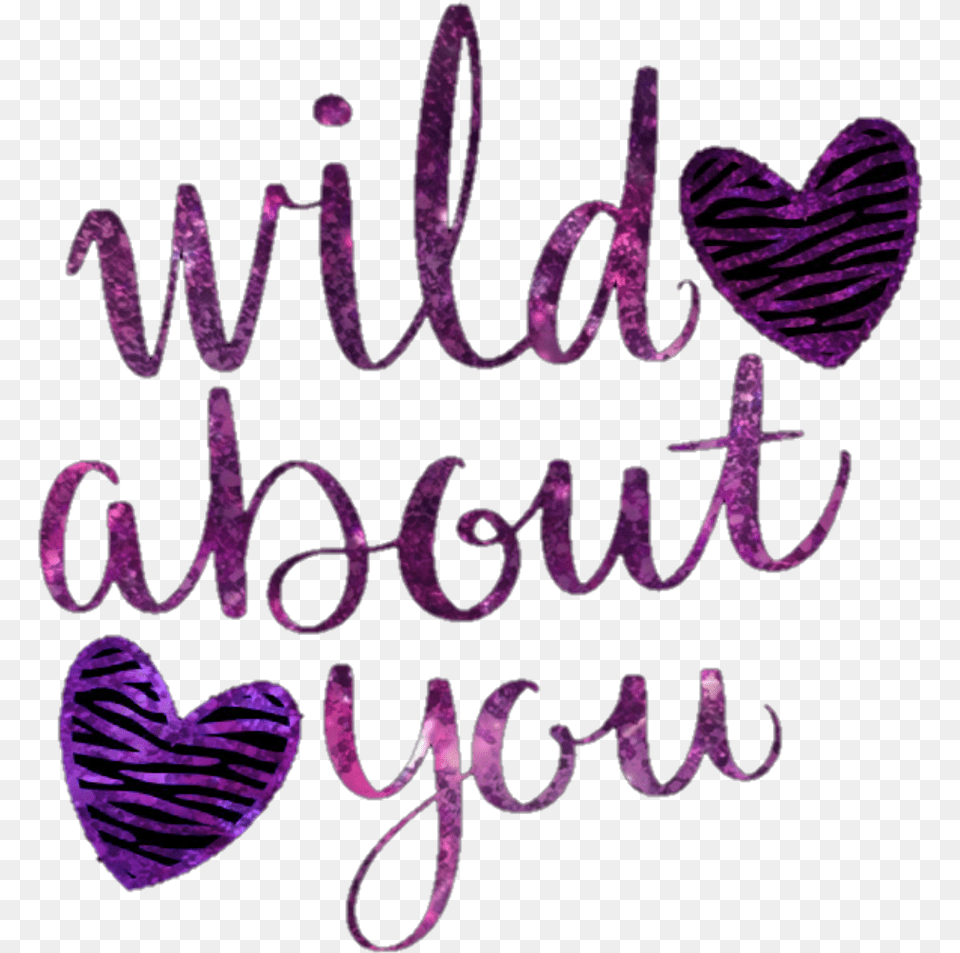 Wild Hearts Love Glitter Sparkles Heart, Purple, Handwriting, Text, Chandelier Png Image