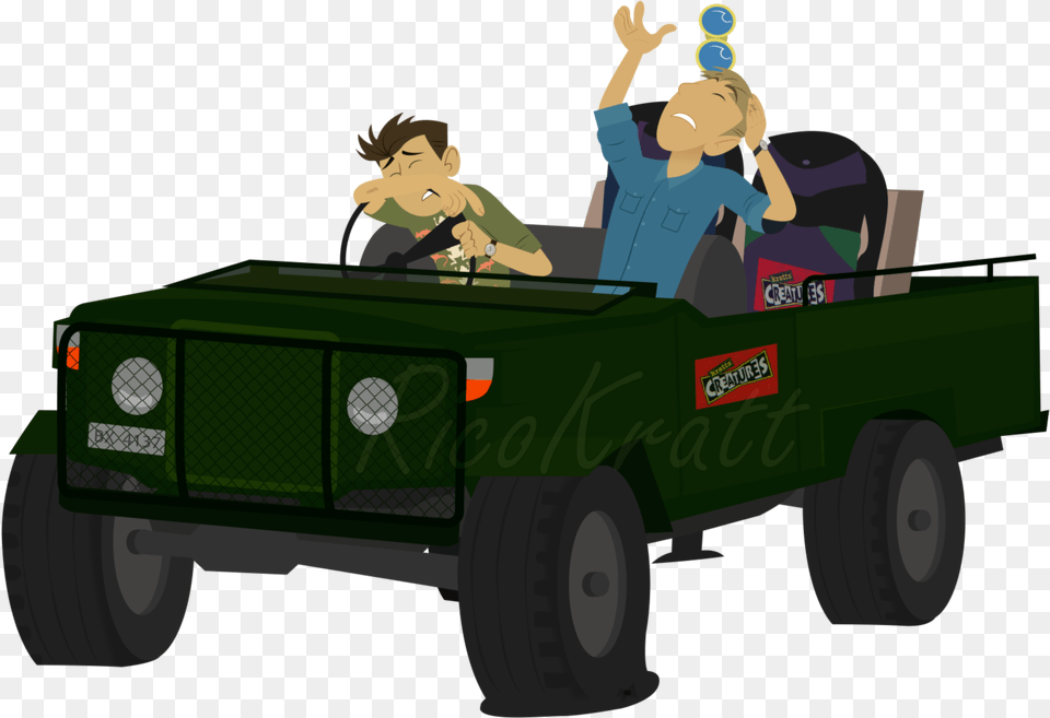 Wild Kratts Cartoon, Baby, Person, Jeep, Car Png Image