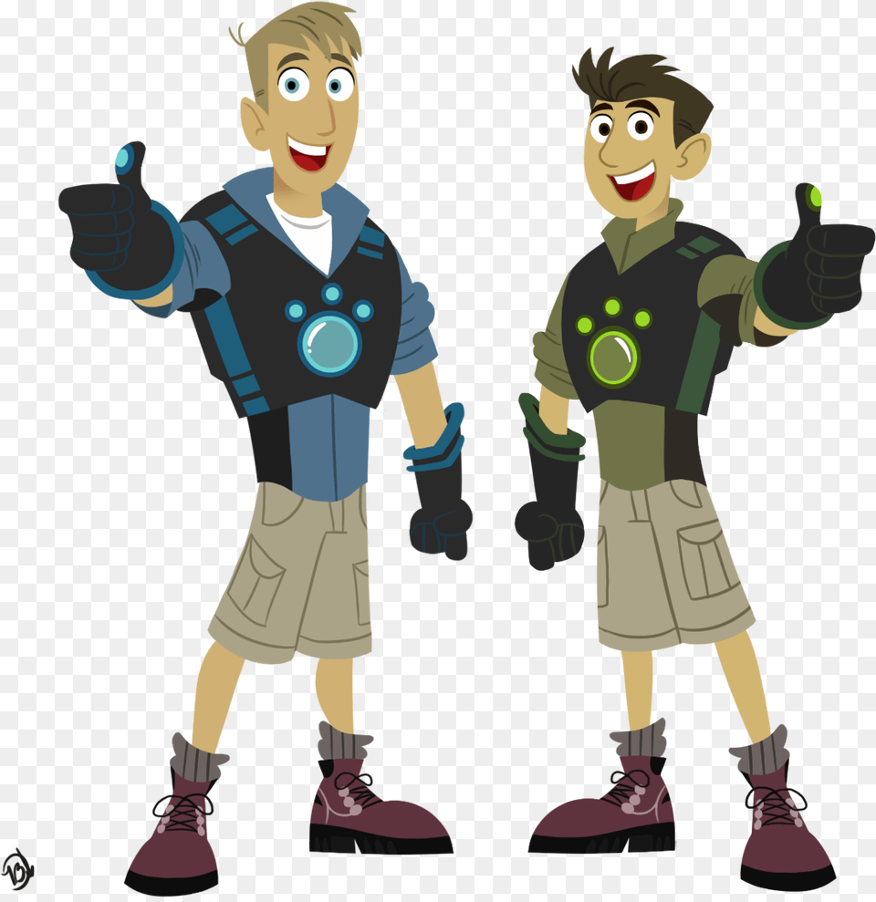 Wild Kratts Chris And Martin, Person, Male, Boy, Child Free Png Download
