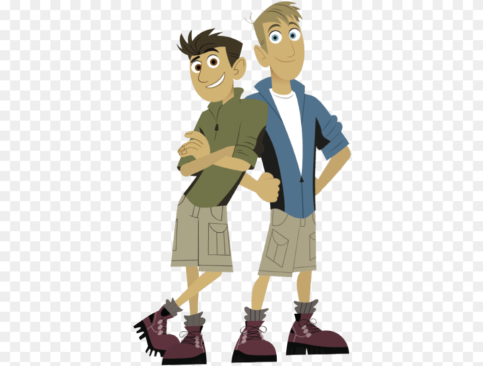 Wild Kratts Martin And Chris, Book, Shoe, Publication, Footwear Png