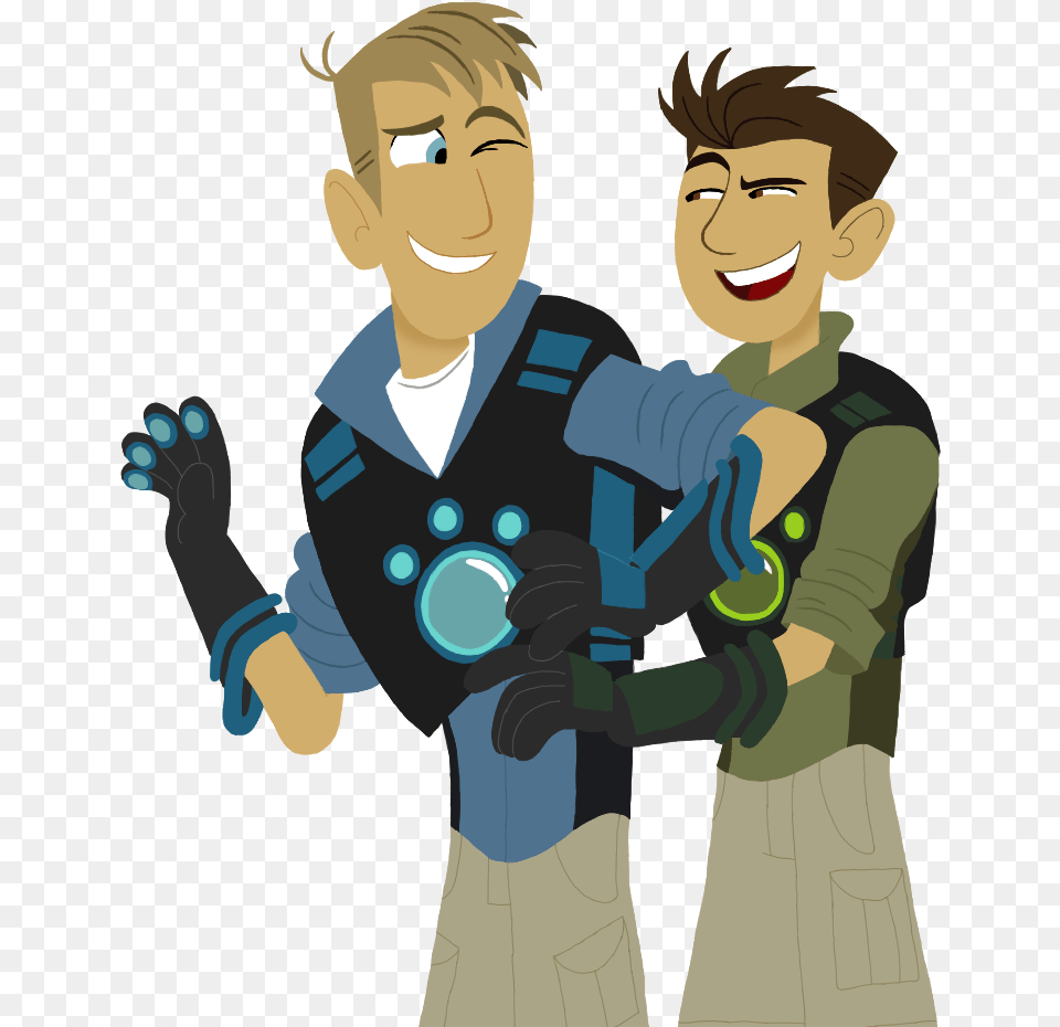 Wild Kratts Transparent Cartoons Chris And Martin Kratt Art, Baby, Person, Head, Face Free Png Download