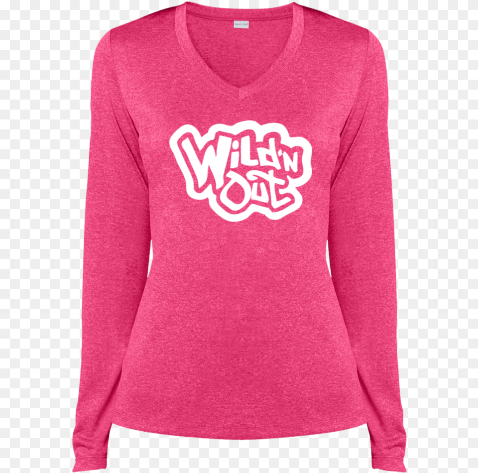 Wild N Out Lst360ls Sport Tek Ladies Iphone Wild N Out, Clothing, Long Sleeve, Sleeve, Knitwear Png Image