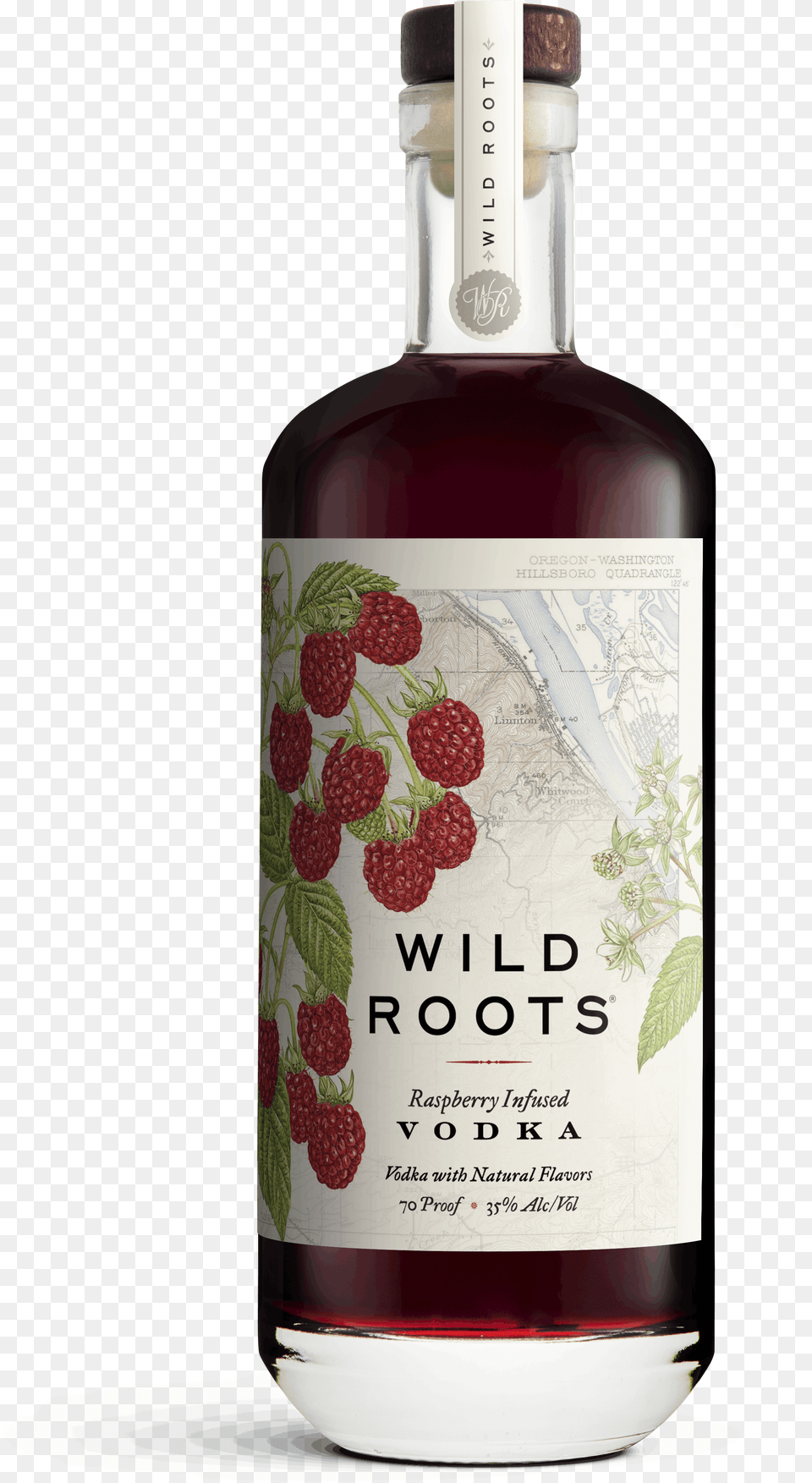 Wild Roots Marionberry Infused Vodka, Raspberry, Produce, Plant, Fruit Free Png
