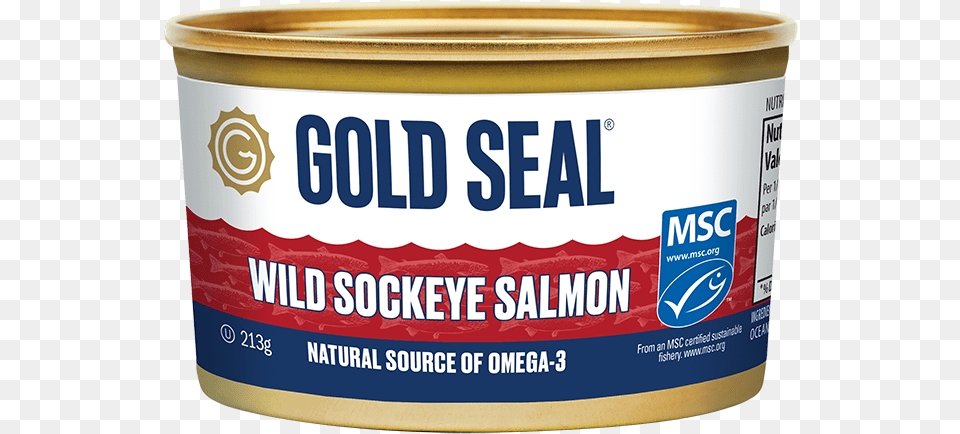 Wild Sockeye Salmon Gold Seal Salmon, Aluminium, Tin, Can, Canned Goods Free Png Download