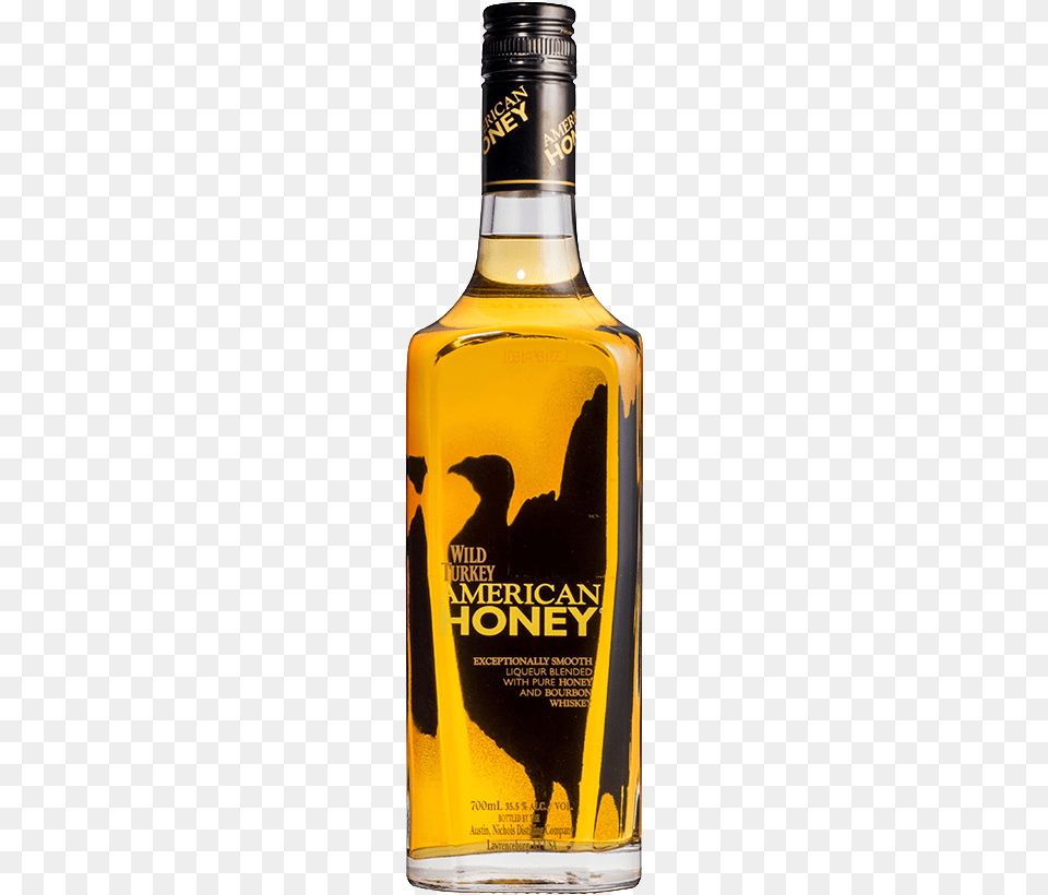 Wild Turkey American Honey, Alcohol, Beverage, Liquor, Bottle Png
