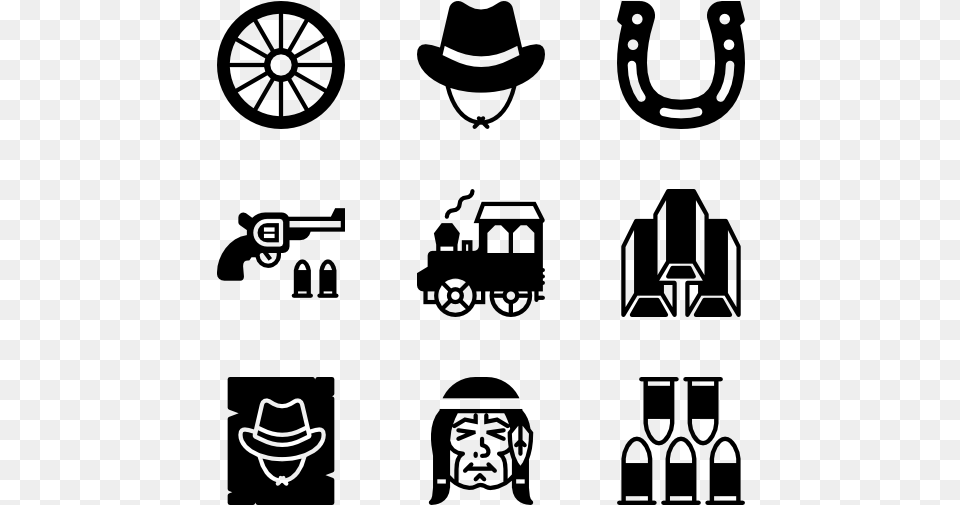 Wild West Collection Amusement Park, Gray Free Png Download