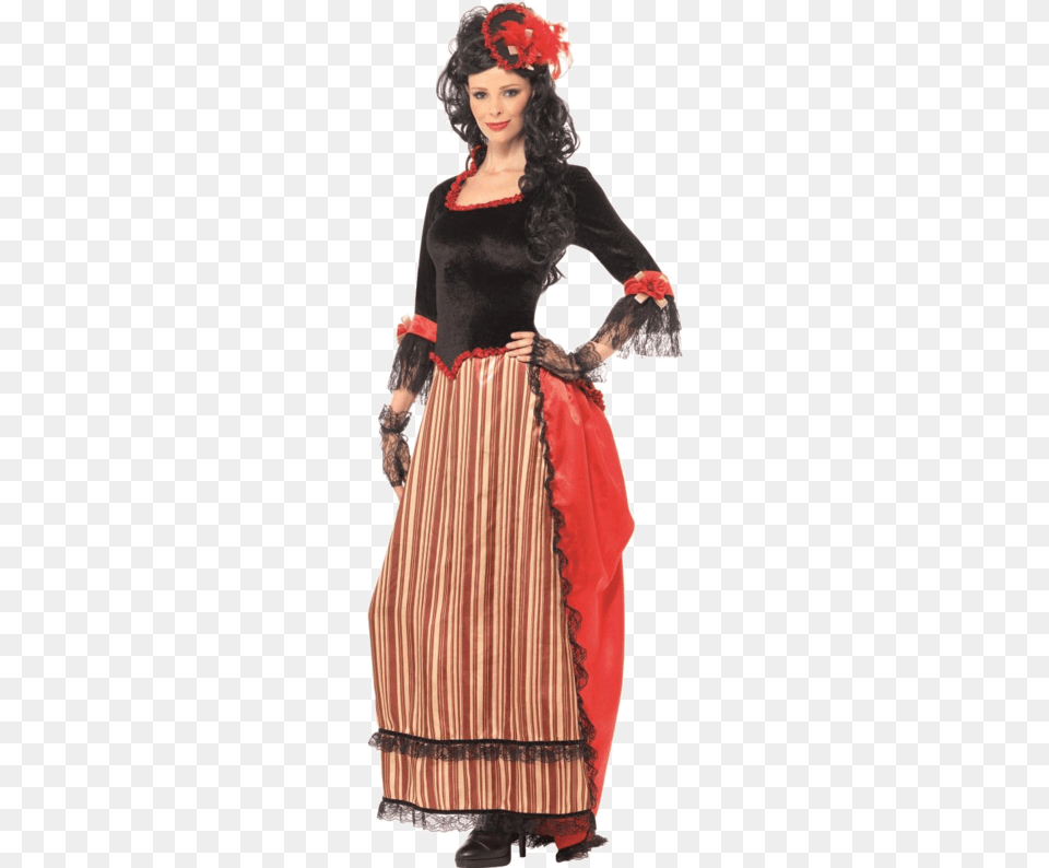 Wild Wild West Woman Costume, Adult, Person, Female, Dress Png Image