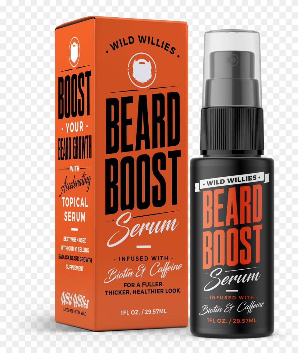 Wild Willies Beard Boost Serum Beard Boost Serum, Bottle, Cosmetics, Perfume, Tin Png Image