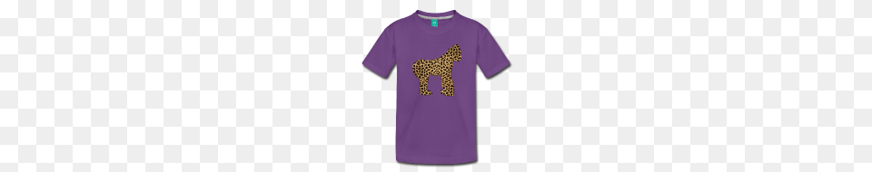 Wildbearies Tees Toddler Gorilla With Cheetah Print T Shirt, Animal, Clothing, Mammal, T-shirt Free Png Download