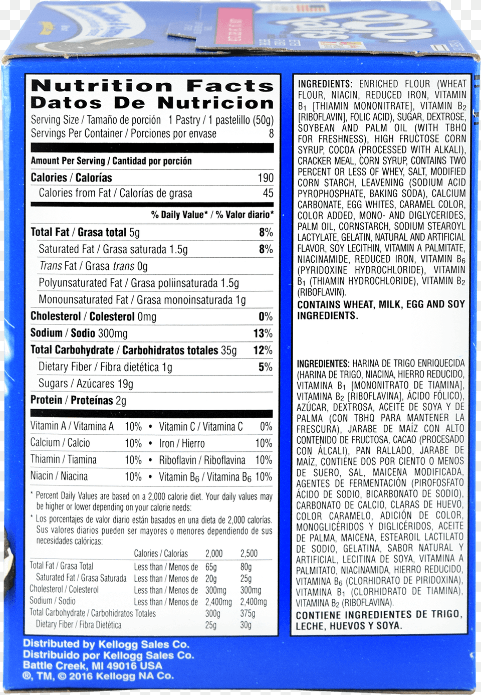 Wildberry Poptarts Nutrition Label, Text, Menu Free Png