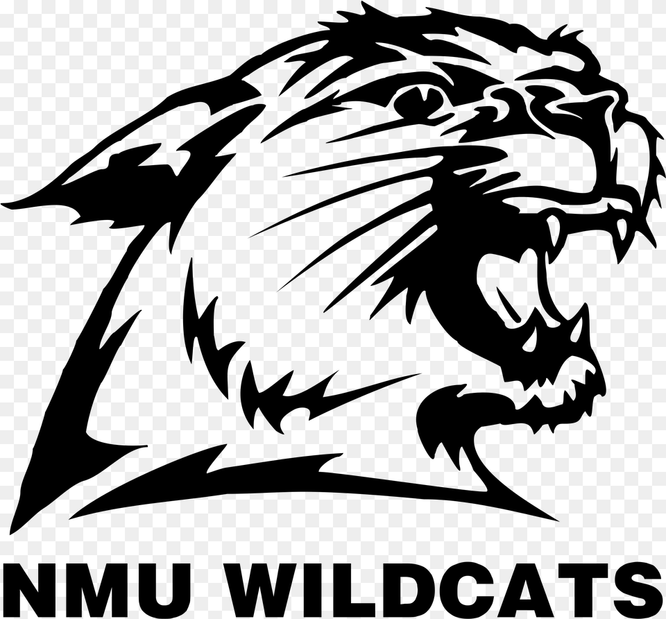 Wildcat Svg Black And White Western Wildcats Hockey Victoria, Gray Free Transparent Png
