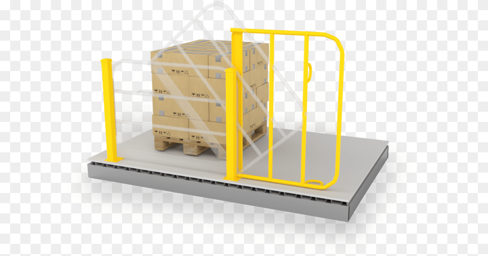 Wildeck Vertical Pivot Gate Plywood, Handrail, Box, Bulldozer, Machine Png Image
