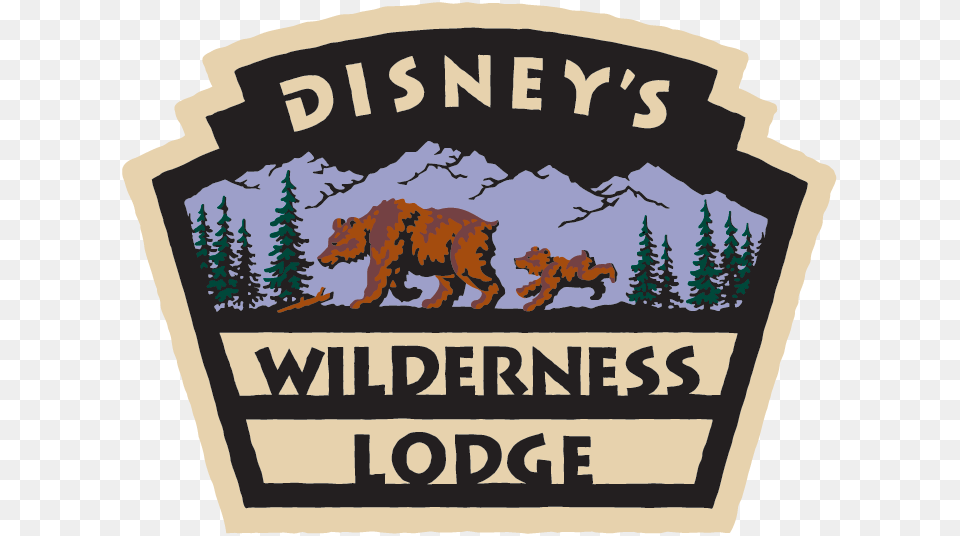 Wilderness Lodge Resort Is A Deluxe Resort Disney39s Wilderness Lodge Resort Logo, Animal, Badge, Bear, Mammal Png Image