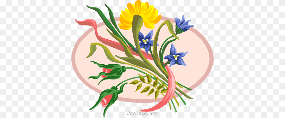 Wildflower Bouquet Royalty Vector Clip Art Illustration, Floral Design, Graphics, Pattern, Plant Free Png