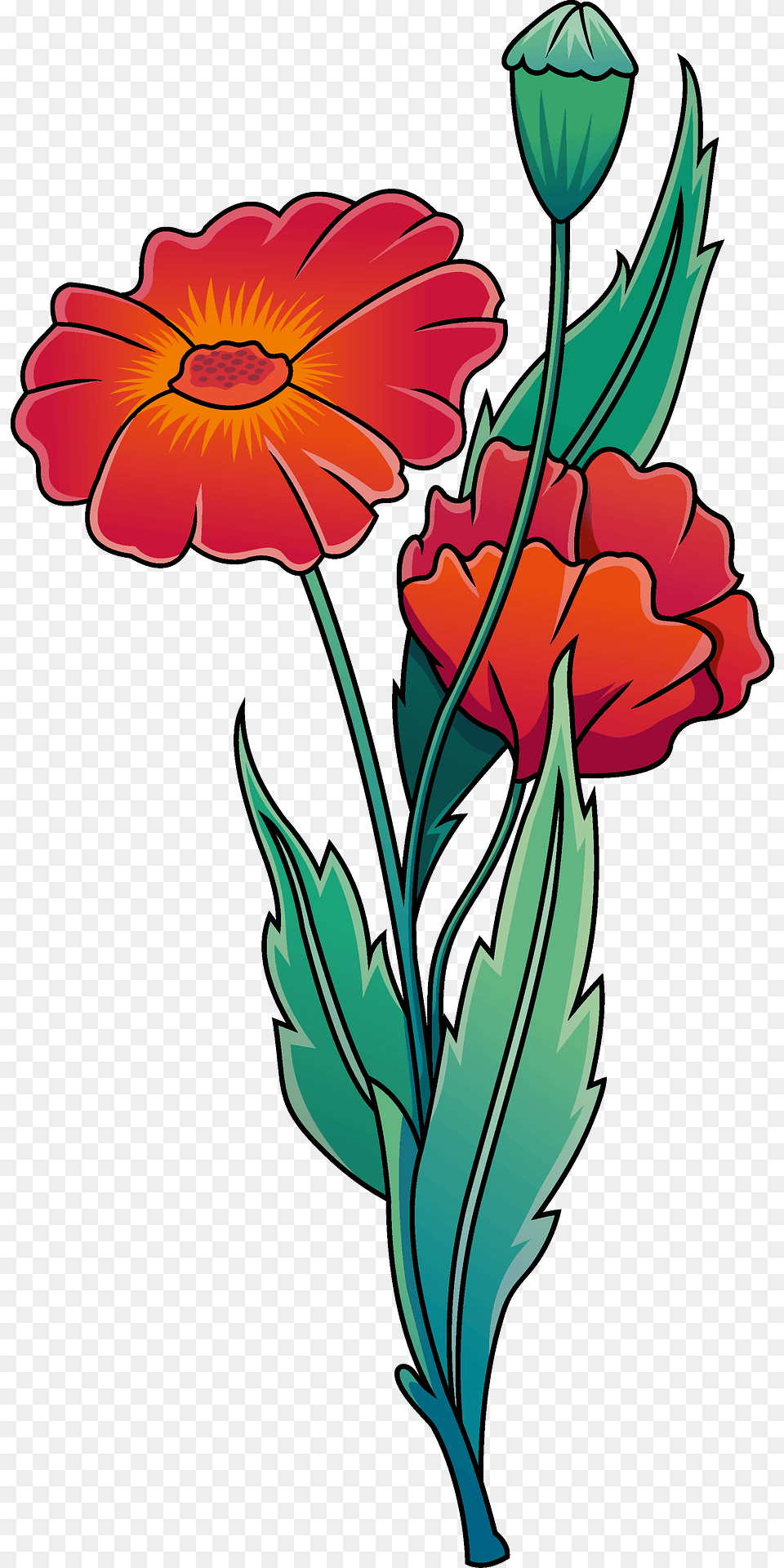 Wildflower Poppy Clipart, Flower, Plant, Art, Floral Design Png