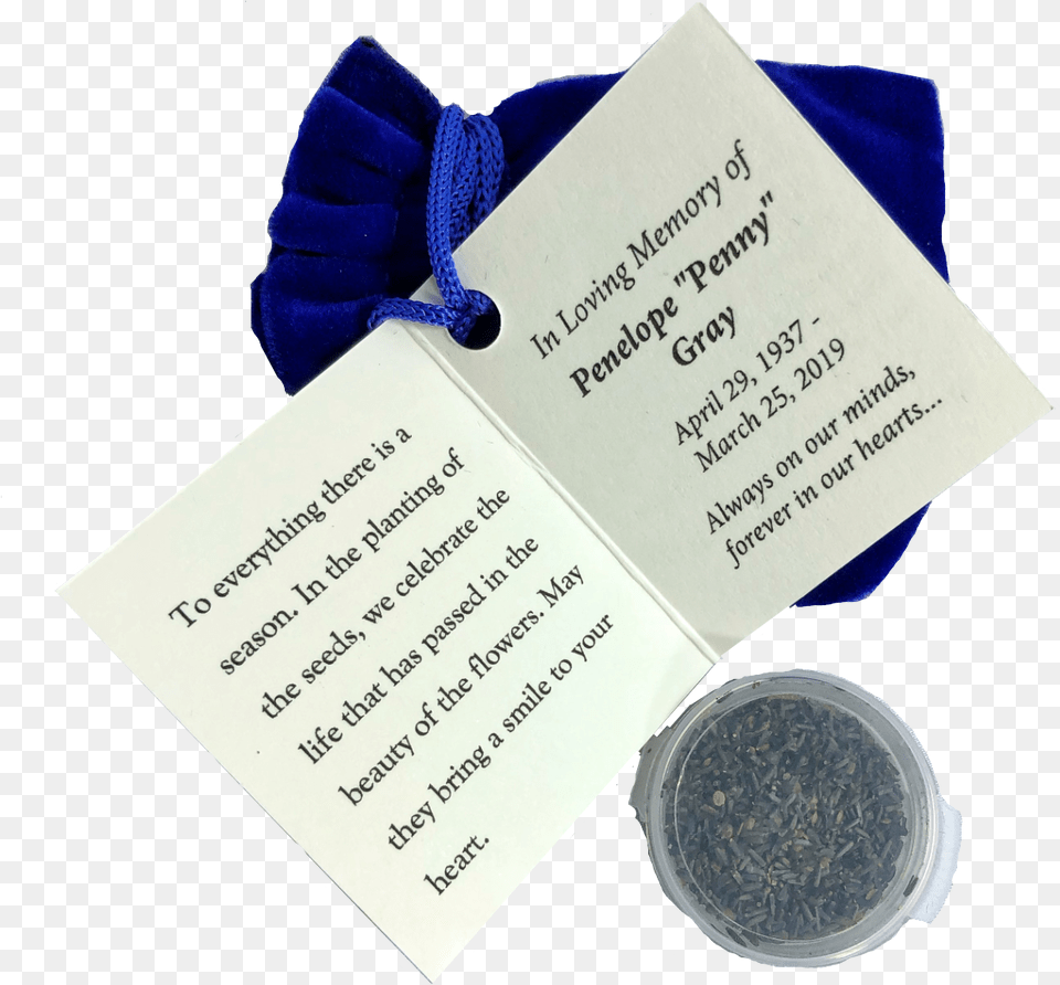 Wildflower Seed Pouches Party Favor, Business Card, Paper, Text Free Png