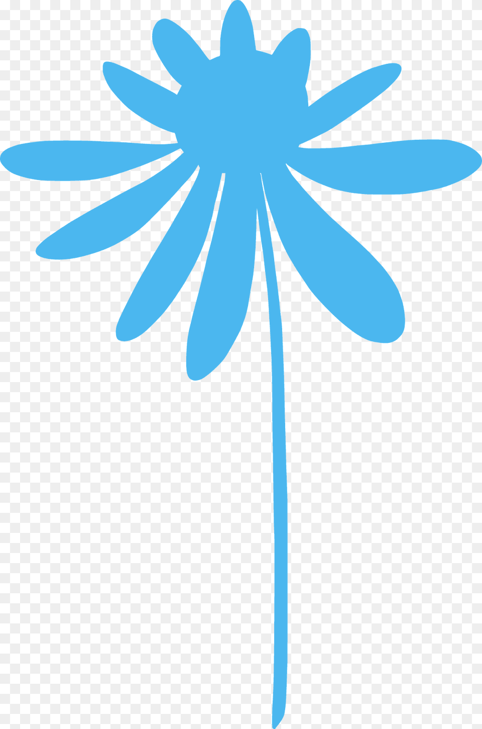Wildflower Silhouette, Daisy, Flower, Plant, Animal Png Image