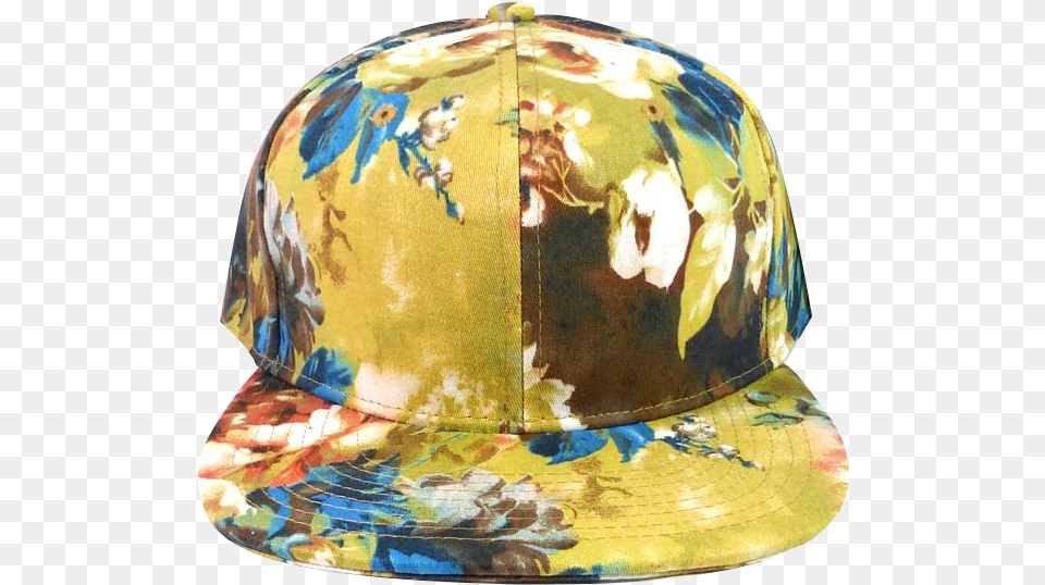 Wildflower Watercolor Floral Snapback Baseball Cap, Baseball Cap, Clothing, Hat, Sun Hat Png Image