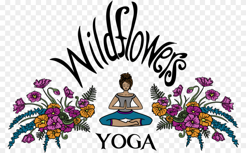 Wildflowers Yoga, Pattern, Adult, Person, Woman Free Png