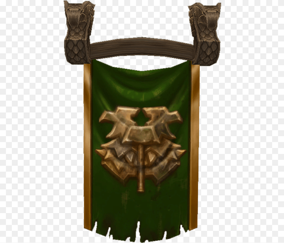 Wildhammer Clan Banner 2 Wildhammer Symbol, Bronze, Mace Club, Weapon Free Transparent Png