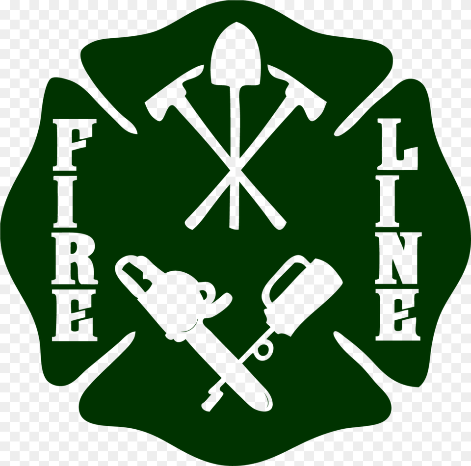 Wildland Firefighter Fire Line Maltese Cross Decal Firefighter, Weapon Free Png Download